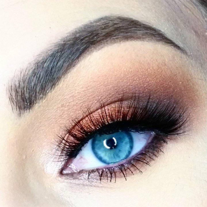 Eyeshadow eyes copper blue best for