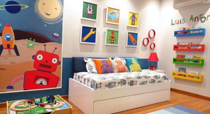 kids colorful bedroom