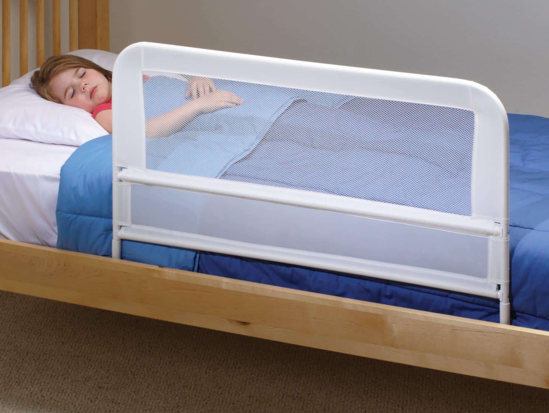 bed rail under mattress on floor
