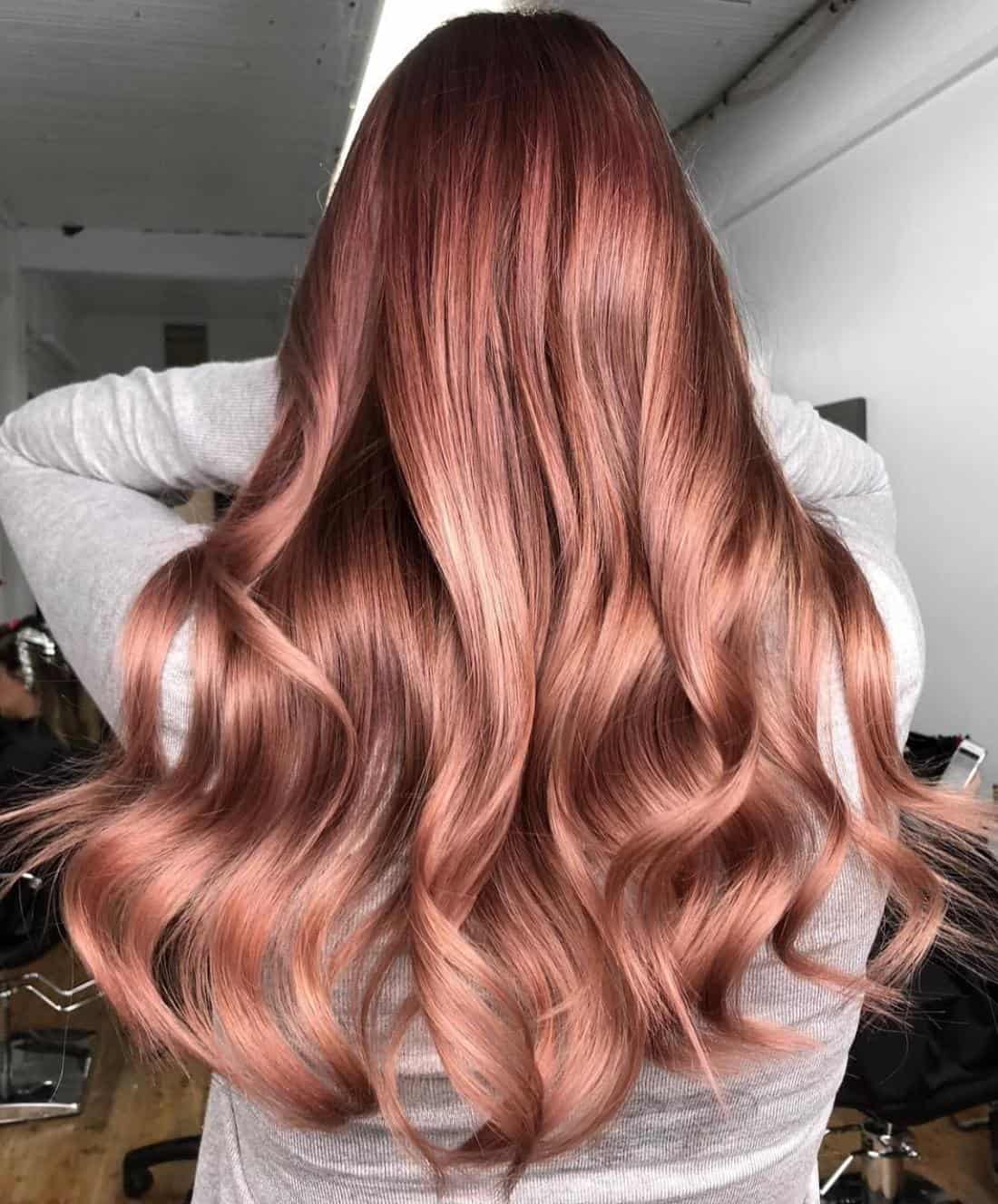 dazzling-rose-gold-hair-colour-ideas-2020