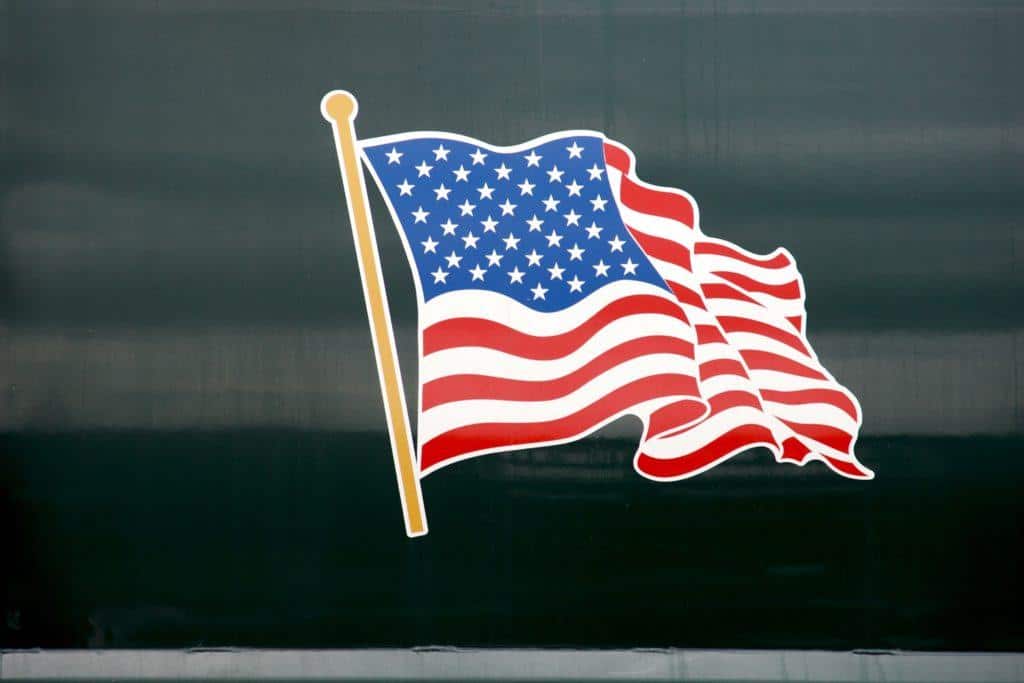 American Flag Stickers
