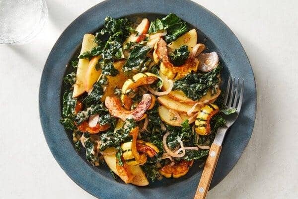 Kale and Squash Salad With Almond-Butter Vinaigrette