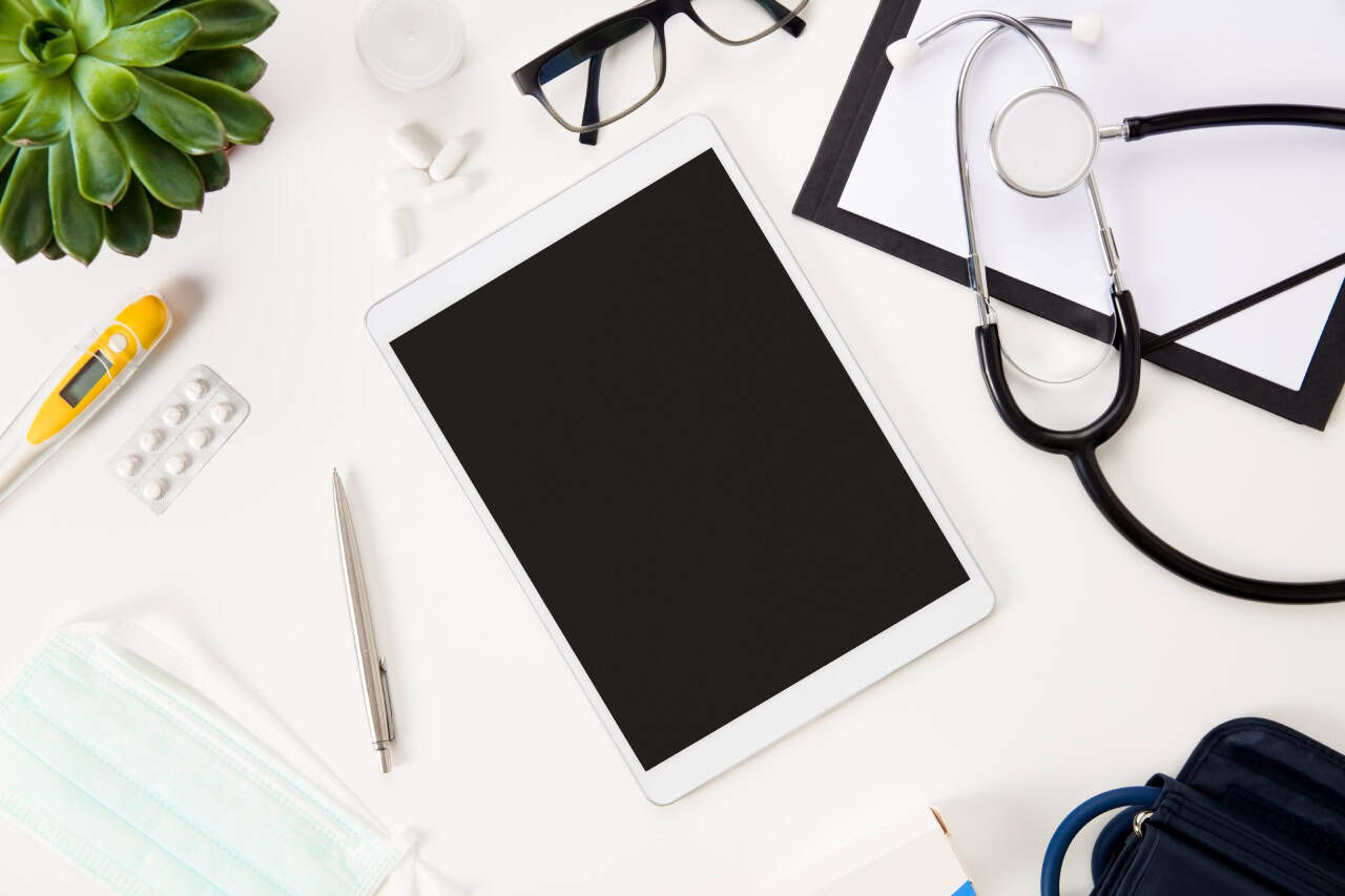 Healthtech startup team collaborating with medical experts